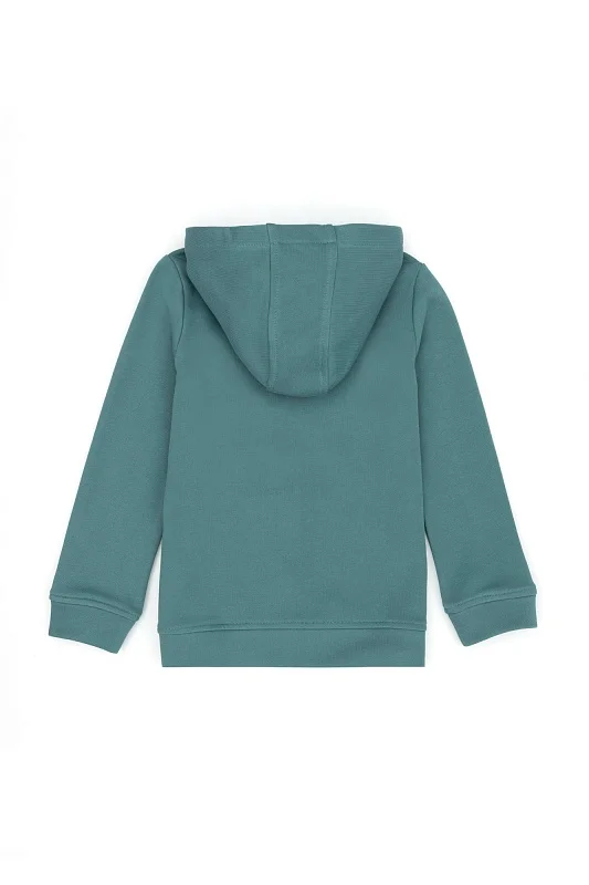 Толстовка из хлопка с нашивкой для девочек - G084SZ0820RW01-SK023 Толстовка жен. детс. (VR090, 4_5)