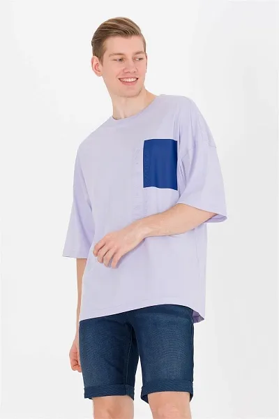 Футболка из хлопка с надписью - G081SZ0110MATHEN Футболка муж. (VR034, XL)