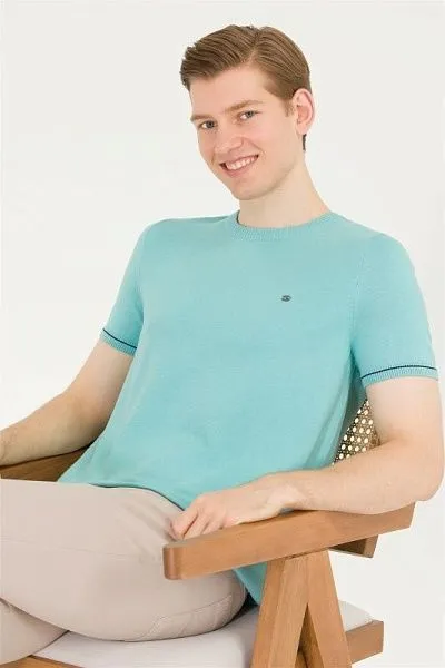 Футболка из смесового хлопка в полоску - G081SZ0TK0FORLA Кофта муж. (VR090, XS)