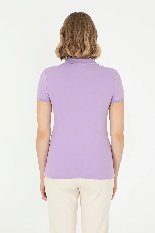 Футболка-поло из хлопка - G082SZ0110TP0124-CLR Футболка жен. (VR034, M)