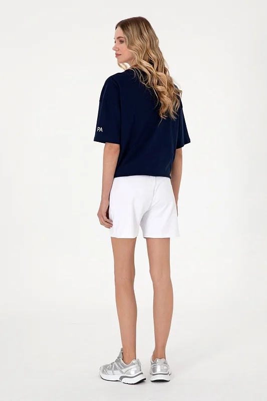 Шорты спортивные из хлопка с вышитым логотипом - G082SZ0OS0DOTIH25 Брюки спорт. жен. (VR013, S)