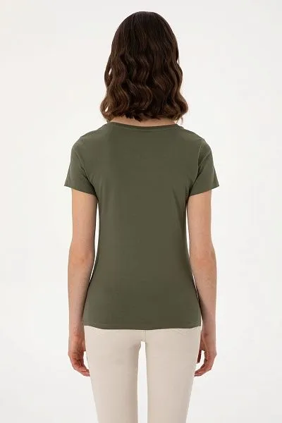 Футболка из хлопка с логотипом - G082SZ0110TO25 Футболка жен. (VR111, 3XL)