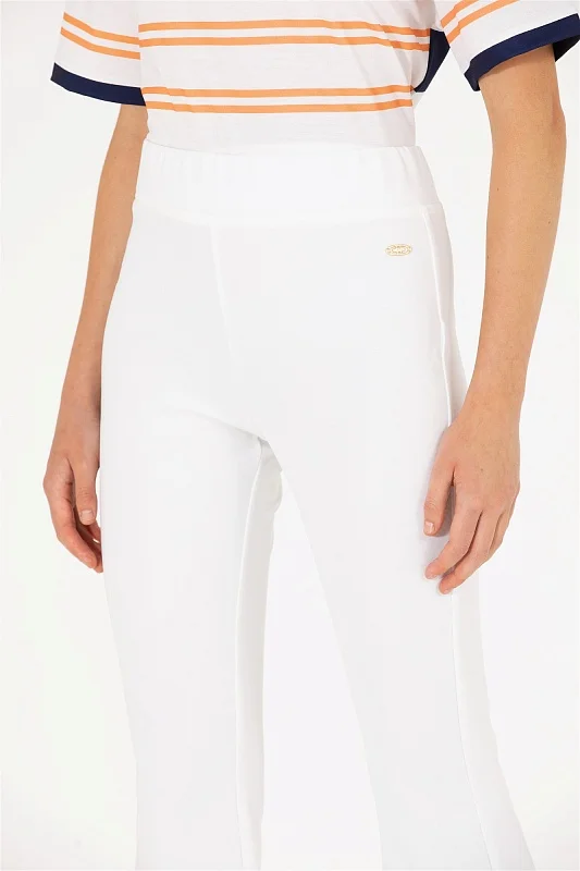 Брюки клеш трикотажные - G082SZ0OP0MUBY Брюки спорт. жен. (VR071, XL)