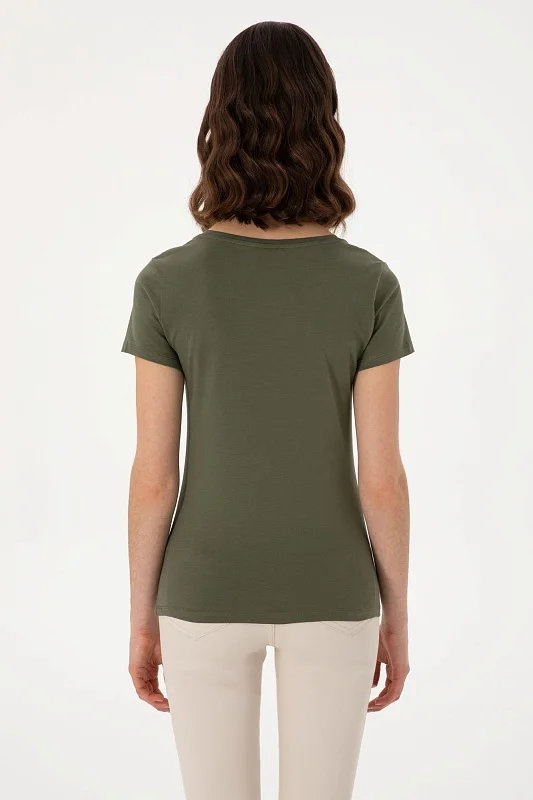 Футболка из хлопка с логотипом - G082SZ0110TO25 Футболка жен. (VR111, 3XL)