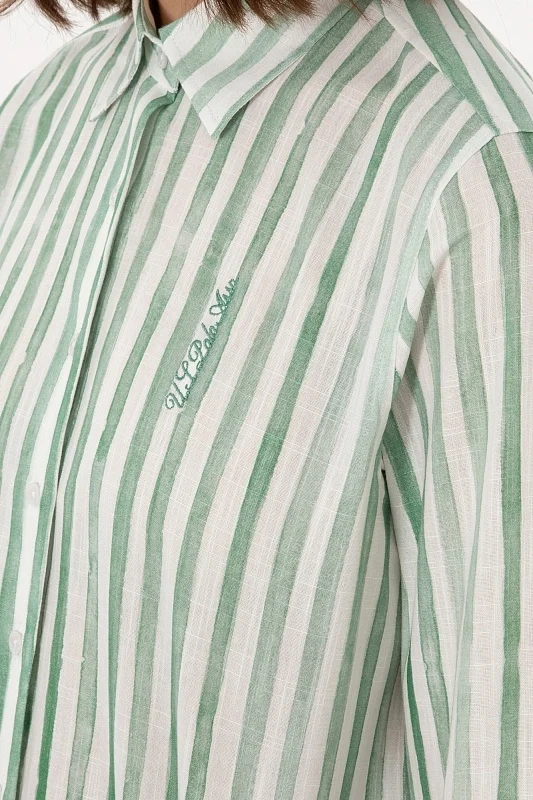Рубашка из хлопка в полоску прямая - G082SZ0040DUCCI Сорочка жен. (VR054, 36)