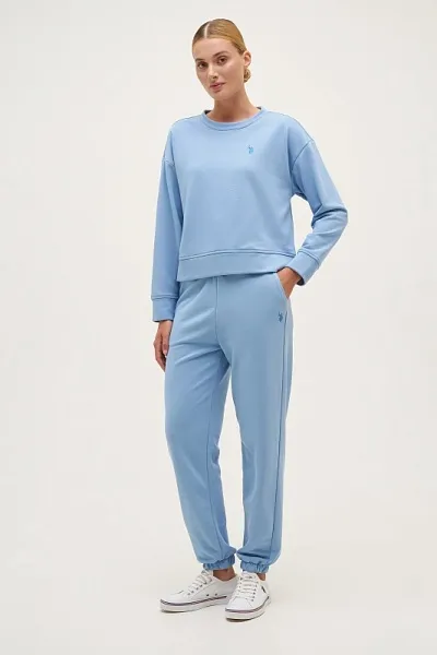 Спортивные брюки однотонные - G082SZ0OP0R_FERTO_SK024 Брюки спорт. жен. (VR003, XL)