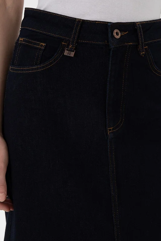 Юбка макси джинсовая - G082SZ0550CARON Юбка жен. (DN0013, 38)