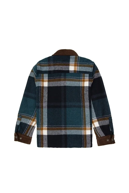 Рубашка плотная в клетку свободная для мальчиков - G083SZ0040SORESSIKIDS024K Сорочка муж. детс. (VR079, 4_5)