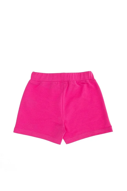 Шорты из хлопка с надписью из пайеток для девочек - G084SZ0OS0PUNGEL Брюки спорт. жен. детс. (VR023, 6_7)