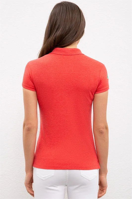 Футболка-поло из смесового хлопка - G082SZ0110SD01IY09-011 Футболка жен. (VR039, 2XS)