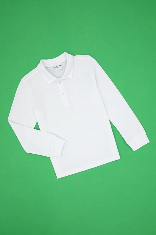 Поло с длинным рукавом из хлопка для мальчиков - G083SZ0820E_GTPKIDS25K Толстовка муж. детс. (VR013, 5_6)