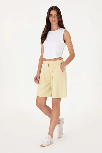 Шорты-бермуды трикотажные - G082SZ0OS0SENTINA Брюки спорт. жен. (VR183, XS)