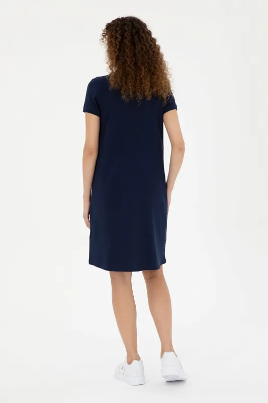 Платье-поло из хлопка свободное - G082GL0750GURLIN24 Платье жен. (VR033, S)