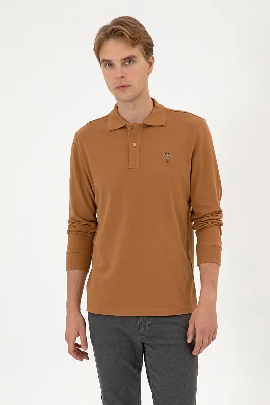 Поло с длинным рукавом из хлопка - G081SZ0820E_GTPSK025 Толстовка муж. (VR233, L)