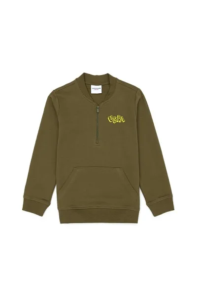 Толстовка без капюшона с горлом на молнии для мальчиков - G083SZ0820TEMPURA-E Толстовка муж. детс. (VR027, 6_7)