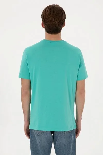 Футболка из хлопка с надписью - G081SZ0110GEARTIY025 Футболка муж. (VR090, M)