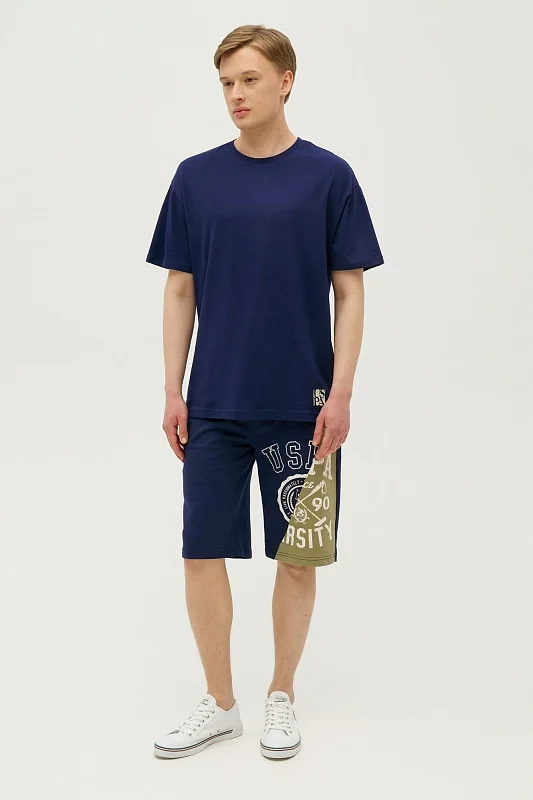 Футболка из хлопка с надписью - G081SZ0110BUSTER-R Футболка муж. (VR033, XL)