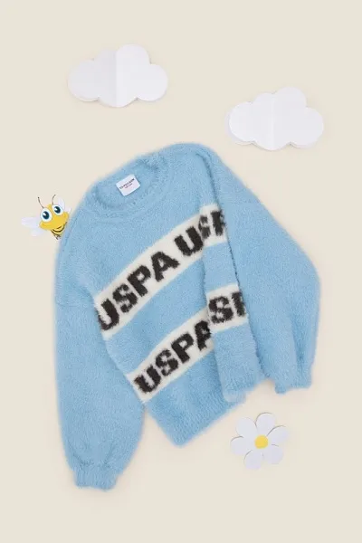 Свитер с надписью для девочек - G084SZ0TK0FALM_KIDS Кофта жен. детс. (VR083, 9_10)