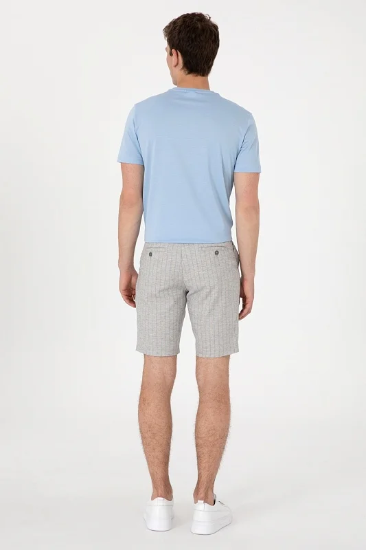 Шорты с льном и вискозой в полоску - G081SZ0310ADOR_S Бермуды муж. (VR001, 28)