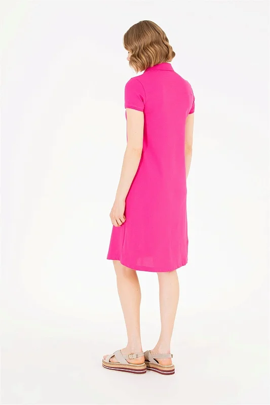 Платье-поло из хлопка свободное - G082GL0750GURLIN23 Платье жен. (VR023, XS)