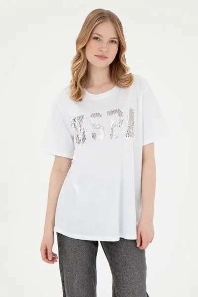 Футболка из хлопка с принтом - G082SZ0110SEANIY025 Футболка жен. (VR013, L)