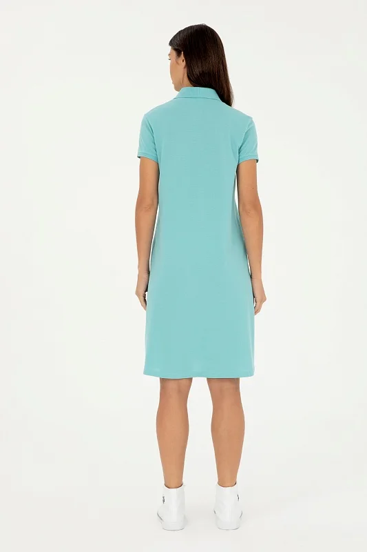 Платье-поло из хлопка свободное - G082GL0750GURLIN24 Платье жен. (VR090, L)