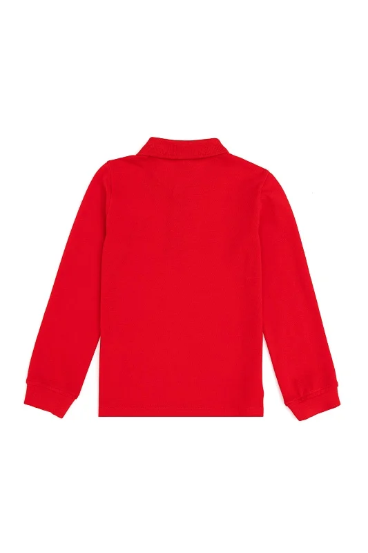 Поло с длинным рукавом из хлопка для мальчиков - G083SZ0820TP01KIDSSK024 Толстовка муж. детс. (VR030, 6_7)