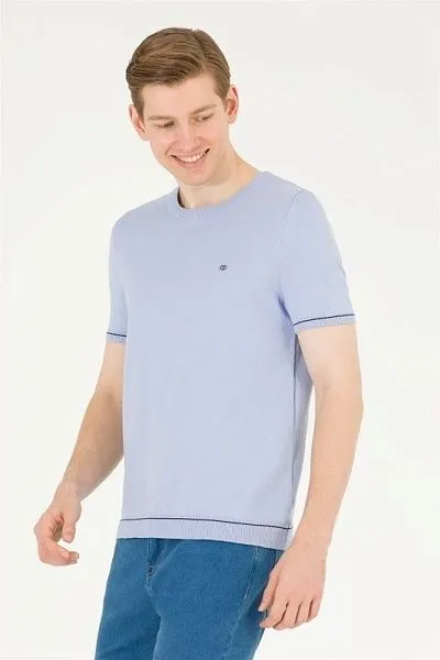 Футболка из смесового хлопка в полоску - G081SZ0TK0FORLA Кофта муж. (VR003, XL)