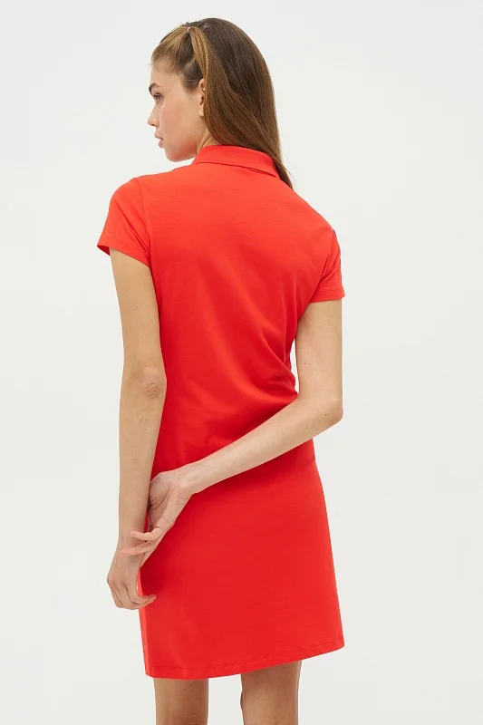 Платье-поло из хлопка приталенное - G082SZ0750R-MISSU Платье жен. (VR030, XS)