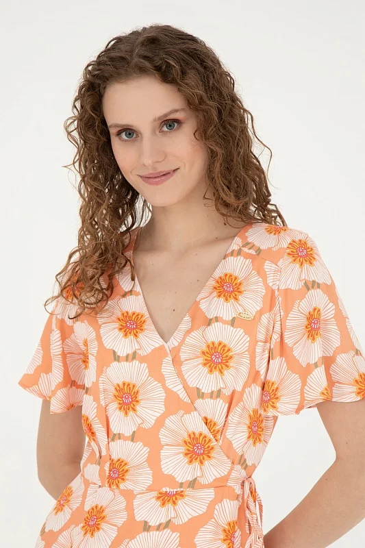 Платье миди на запах из вискозы - G082SZ0320ALISTAR Платье жен. (VR047, 36)
