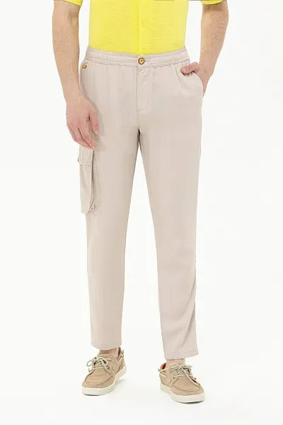 Брюки с боковым карманом зауженные к низу - G081SZ0780GROVES Брюки муж. (VR049, 40)