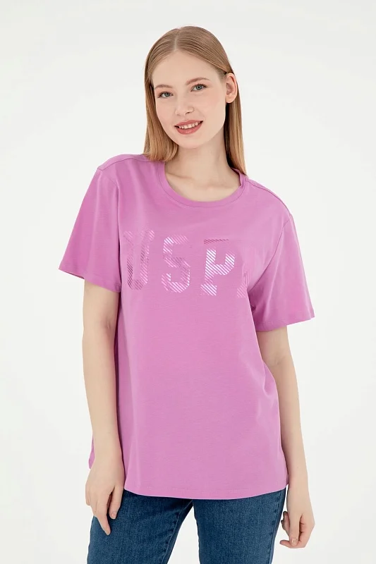 Футболка из хлопка с принтом - G082SZ0110SEANIY025 Футболка жен. (VR023, L)