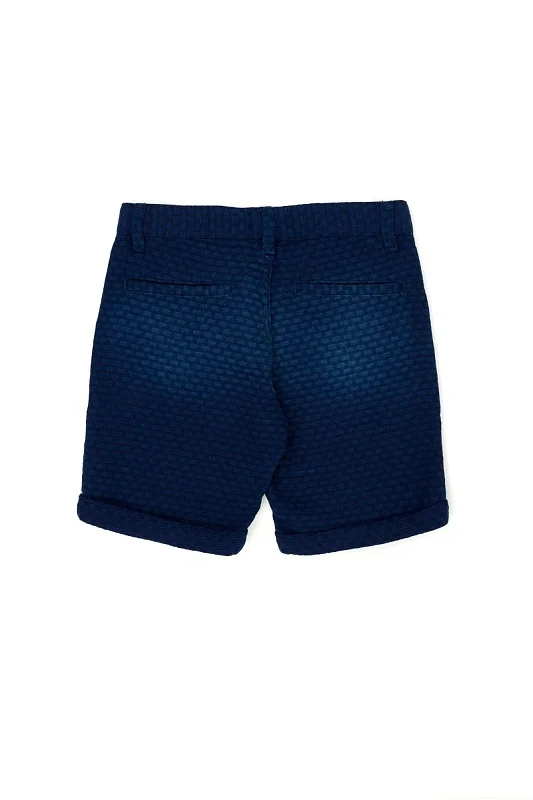 Шорты джинсовые с рельефным узором для мальчиков - G083SZ0DB0SANTKIDS-M Бермуда муж. детс. (DN0022, 9_10)