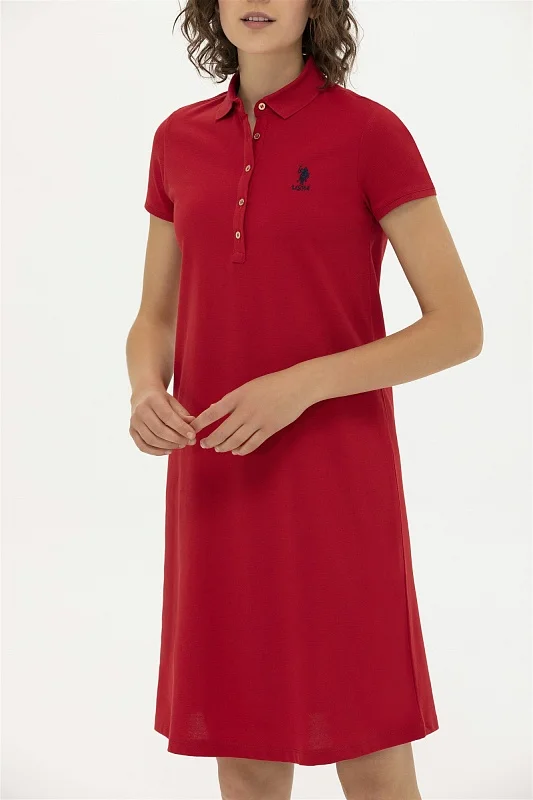 Платье-поло из хлопка свободное - G082GL0750GURLIN23 Платье жен. (VR171, S)