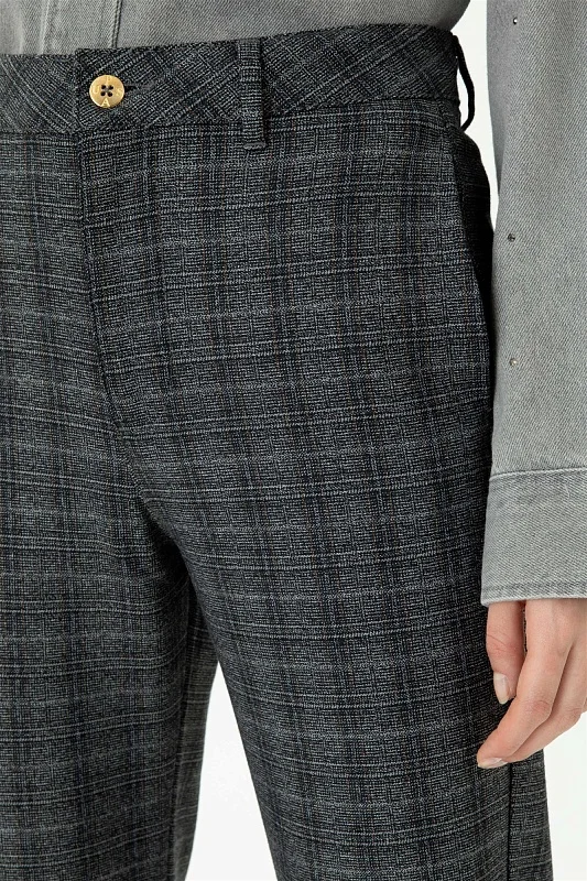 Брюки в клетку - G082SZ0780MARCEL Брюки жен. (VR024, 34)