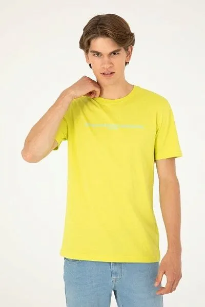 Футболка из хлопка с надписью - G081SZ0110MEKA Футболка муж. (VR087, XS)