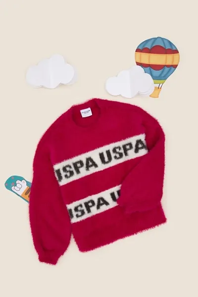 Свитер с надписью для девочек - G084SZ0TK0FALM_KIDS Кофта жен. детс. (VR023, 7_8)