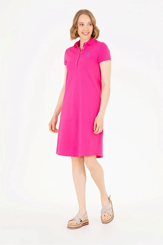 Платье-поло из хлопка свободное - G082GL0750GURLIN23 Платье жен. (VR023, XS)