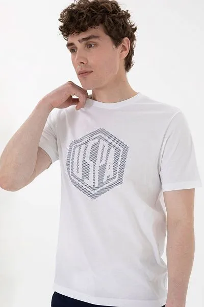 Футболка из хлопка с надписью - G081SZ0110GASTON Футболка муж. (VR013, M)