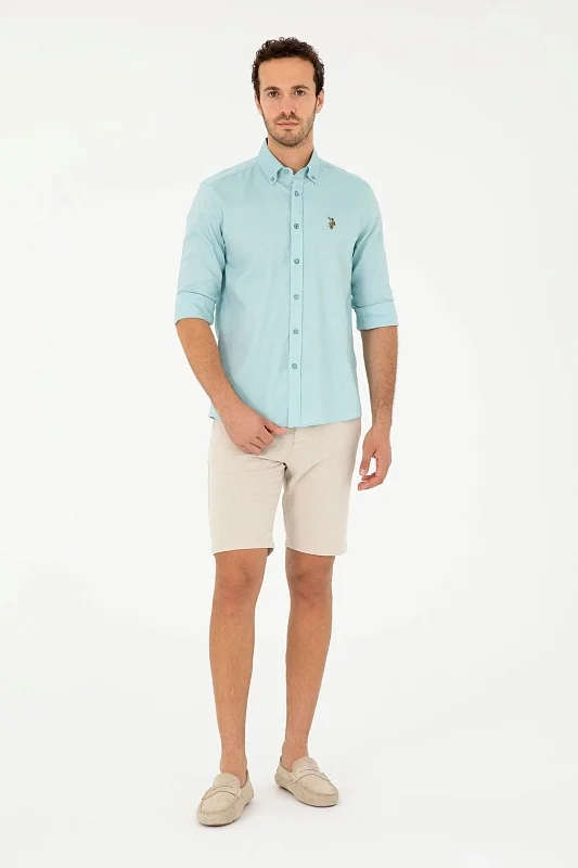 Рубашка из хлопка прямая - G081SZ0040CEDCOLORREG024Y Сорочка муж. (VR090, S)