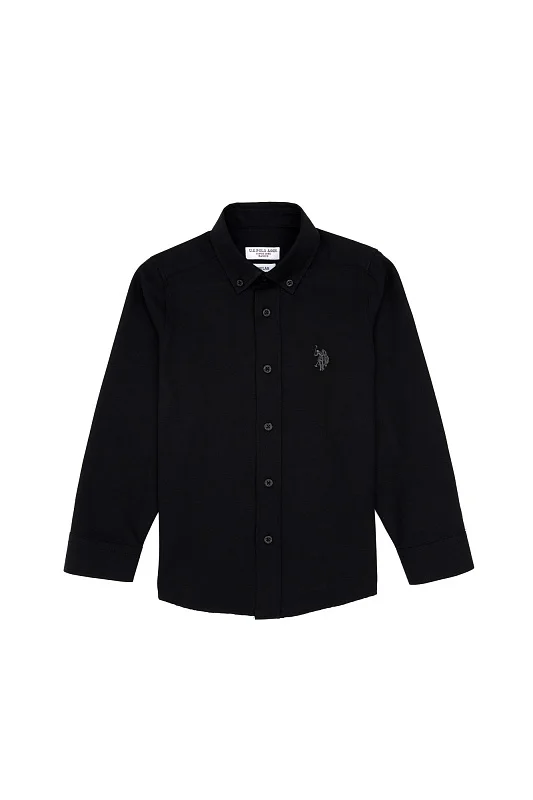 Рубашкаиз смесового хлопка для мальчиков - G083SZ0040E_METOKIDS25K Сорочка муж. детс. (VR046, 10_11)