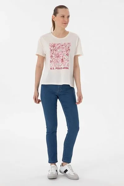 Футболка из хлопка с принтом - G082SZ0110SRETA Футболка жен. (VR071, XS)