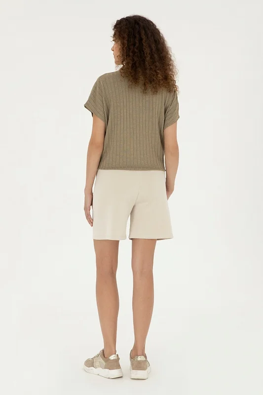 Бермуды со стрелками трикотажные - G082SZ0OS0PENRID Брюки спорт. жен. (VR049, XL)