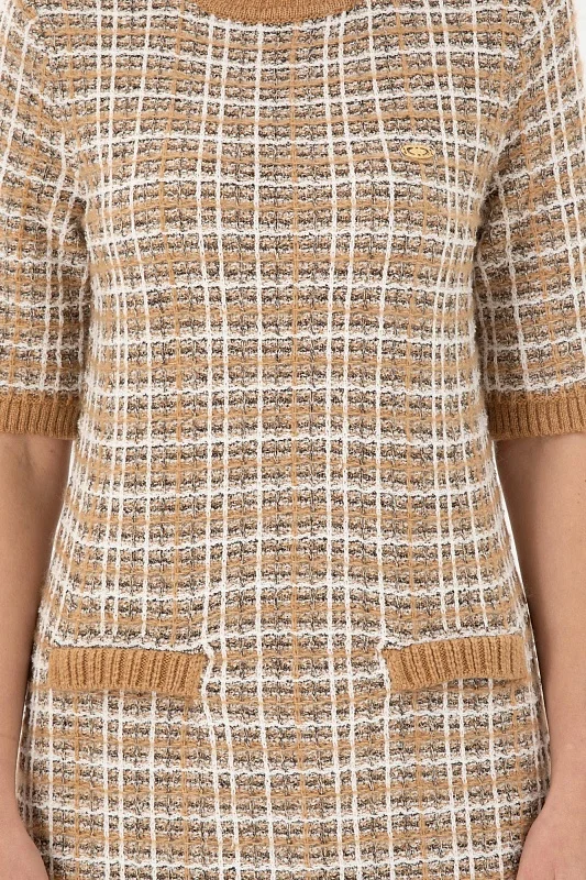 Платье мини твидовое - G082SZ0TE0HAZIL Платье жен. (VR015, XS)