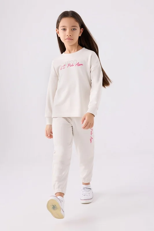 Свитшот и спортивные брюки для девочек - G084SZ0HF0US1988 Костюм дом. жен. детс. (VR047, 4_5)