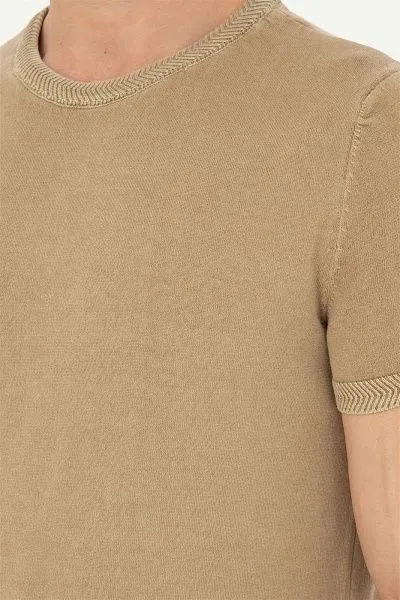 Футболка из хлопка с надписью - G081SZ0TK0PARLO Кофта муж. (VR027, XS)