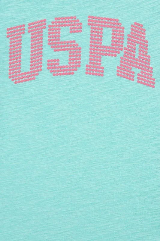 Футболка из хлопка с надписью для девочек - G084SZ0110KEAN-IY021 Футболка жен. детс. (VR090, 7_8)