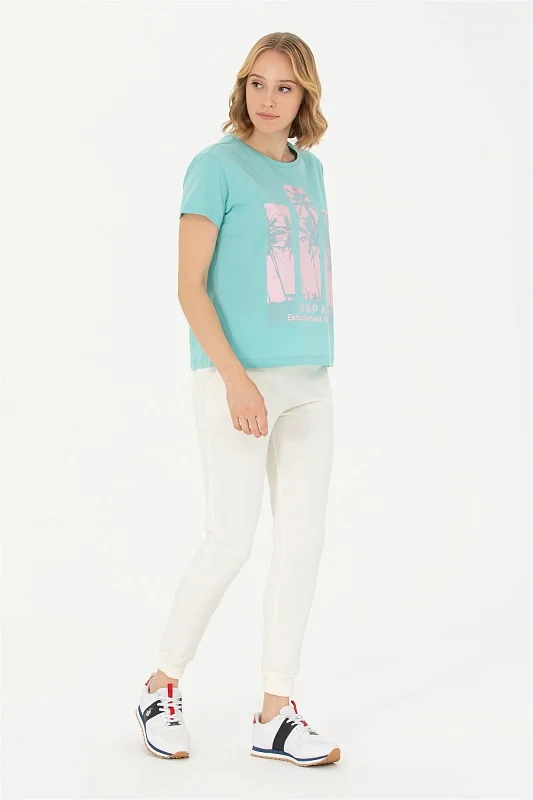Спортивные брюки на манжетах - G082SZ0OP0PT0123 Брюки спорт. жен. (VR019, 2XS)