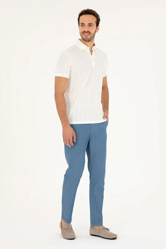 Джинсы летние на кулиске зауженные - G081SZ0800FOLDEN24Y_INDIGO Джинсы муж. (VR028, 29, 34)