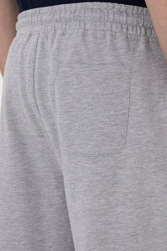 Бермуды спортивные из хлопка с вышитым логотипом - G081SZ0OS0DUSTYIY025 Брюки спорт. муж. (VR086, XS)